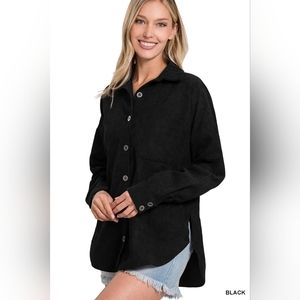 Zenana corduroy shacket